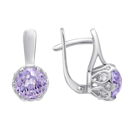 Серьги из серебра с жемчугом
