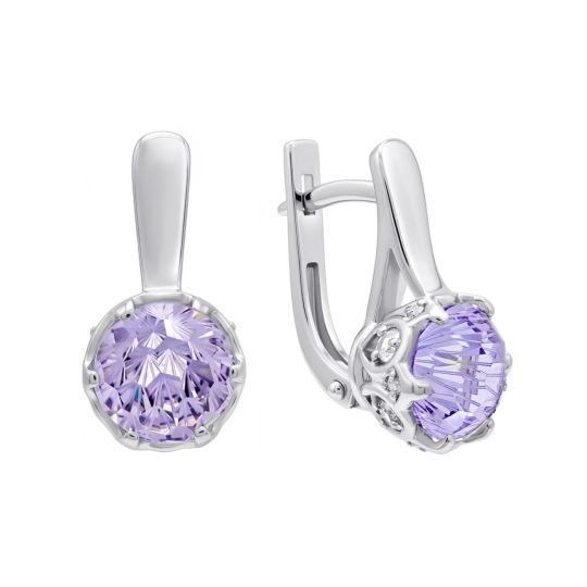 Серьги из серебра с жемчугом