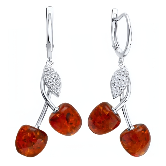 Серьги из серебра с чернением