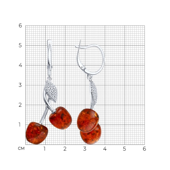 Серьги из серебра с чернением