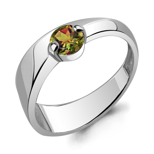 Серьги из серебра с султанитами