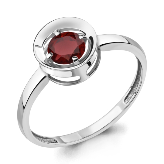 Серьги из серебра с гранатами