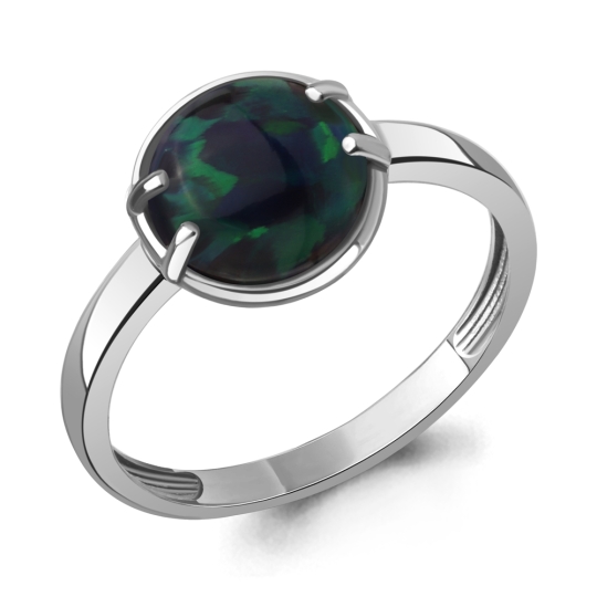 Серьги из серебра с опалами