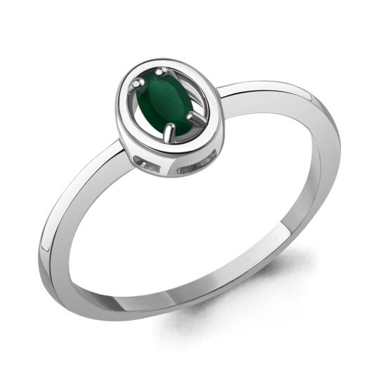Серьги из серебра с агатами