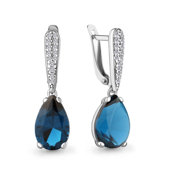 Серьги из серебра с эмалью