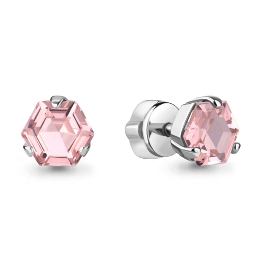 Серьги из серебра с эмалью "Рыбки"