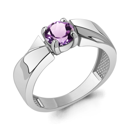 Кольцо из серебра с гранатом