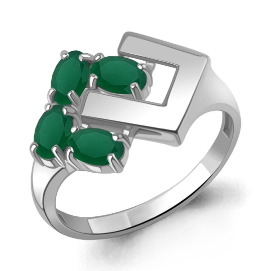 Серьги из серебра с агатами