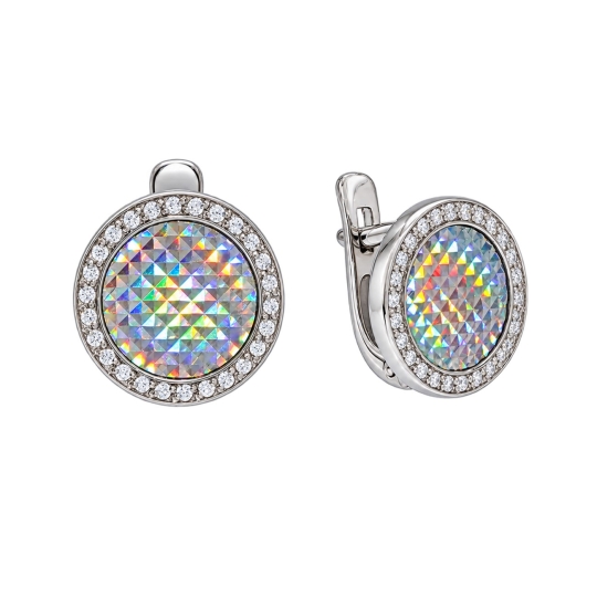 Серьги из серебра с эмалью