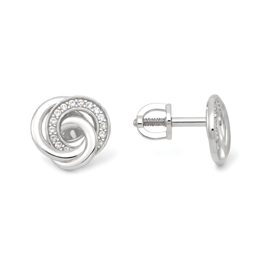 Серьги из серебра с эмалью