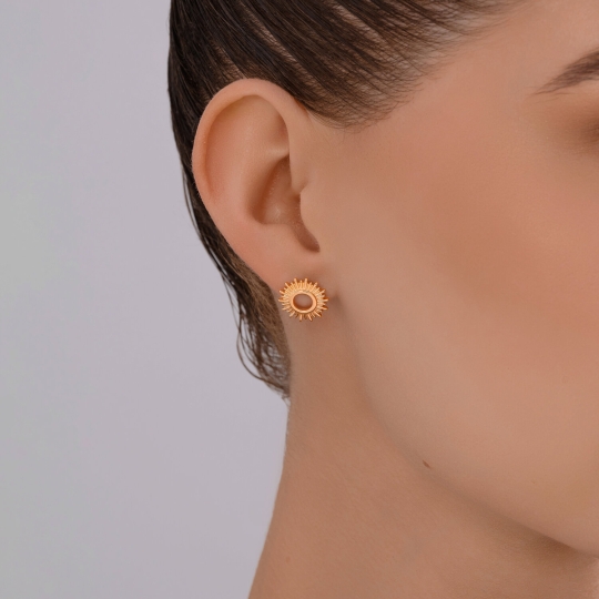 Серьги из серебра с алпанитами