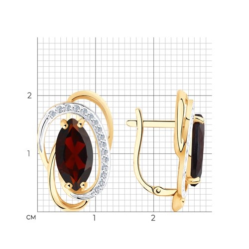Серьги из белого золота