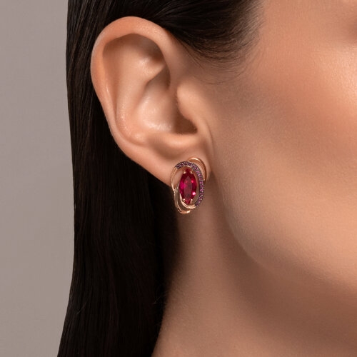 Подвеска из золота с рубиновыми корундами