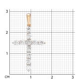 Подвеска из золота с фианитами