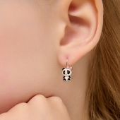 Серьги из серебра с эмалью