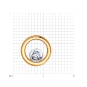 Подвеска из золота с фианитом