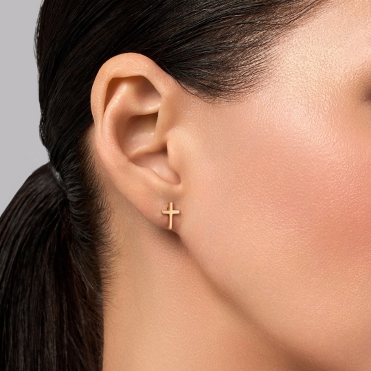 Серьги из золота с агатами и фианитами