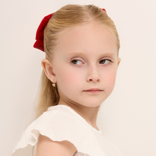 Серьги из золота с алмазной гранью