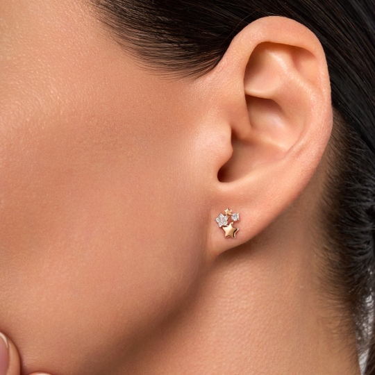 Серьги из золота с бриллиантами