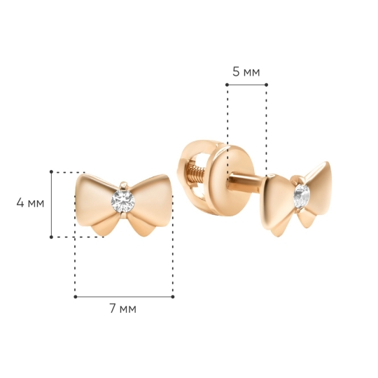 Серьги из белого золота с бриллиантами Серьги из белого золота с бриллиантами
