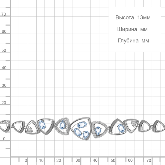 Браслет из серебра 