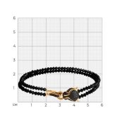 Браслет с золотыми вставками, бриллиантами, изумрудами и кристаллами Swarovski