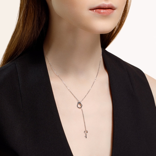 Цепь-колье из серебра