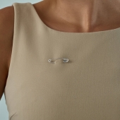 Брошь-булавка из серебра