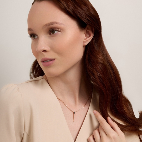 Подвеска из золота с фианитами