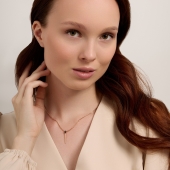 Подвеска из золота с фианитами