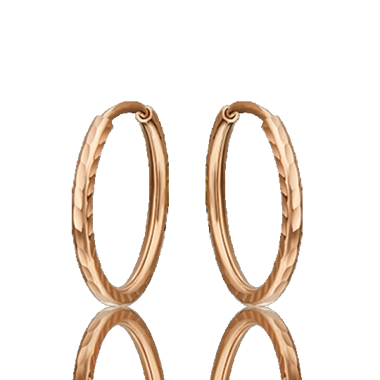 Серьги-конго из золота