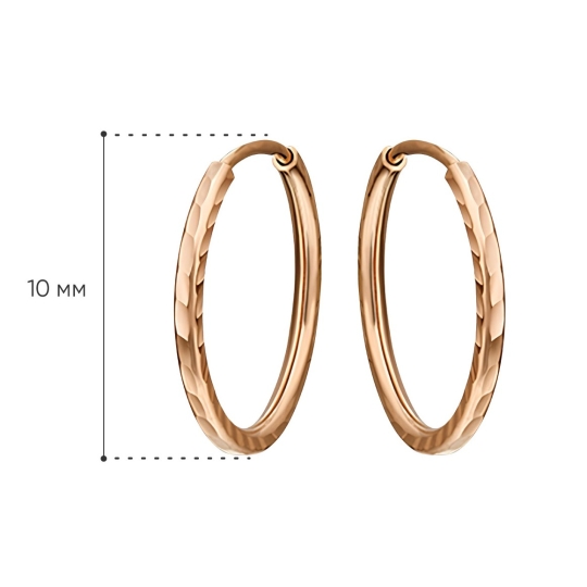 Серьги-конго из золота