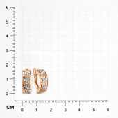 Серьги из золота с алмазной гранью