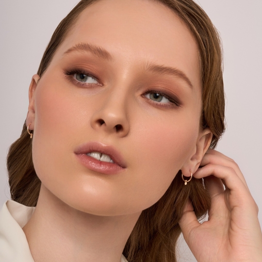 Серьги-конго из золота