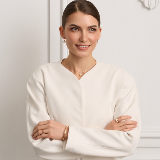 Кольцо из золота с янтарём и фианитами