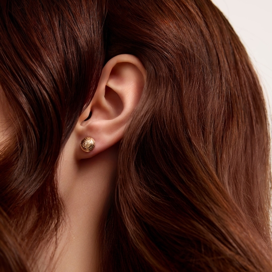 Серьги из белого золота с фианитами