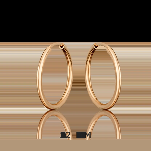 Серьги из золота с фианитами