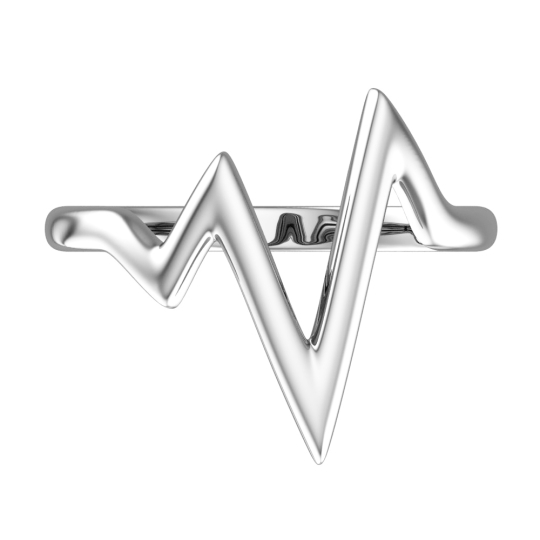 Кольцо из серебра с фианитами 