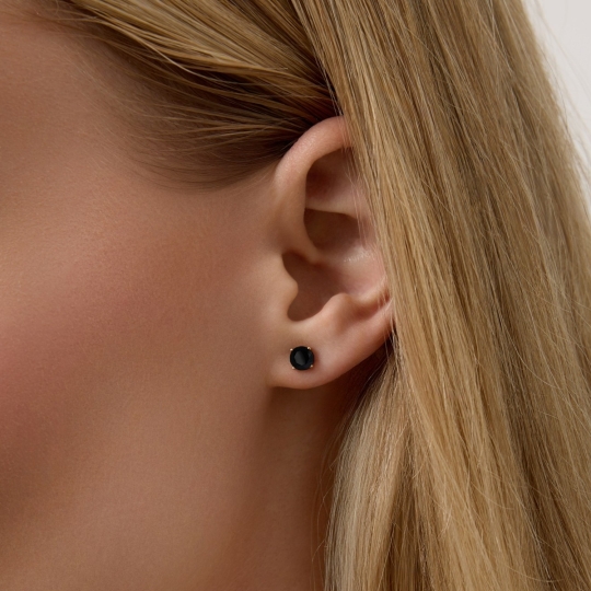 Серьги из комбинированного золота