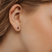 Серьги из золота с сапфирами