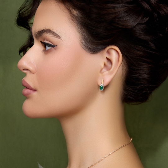 Серьги из золота с жемчугом