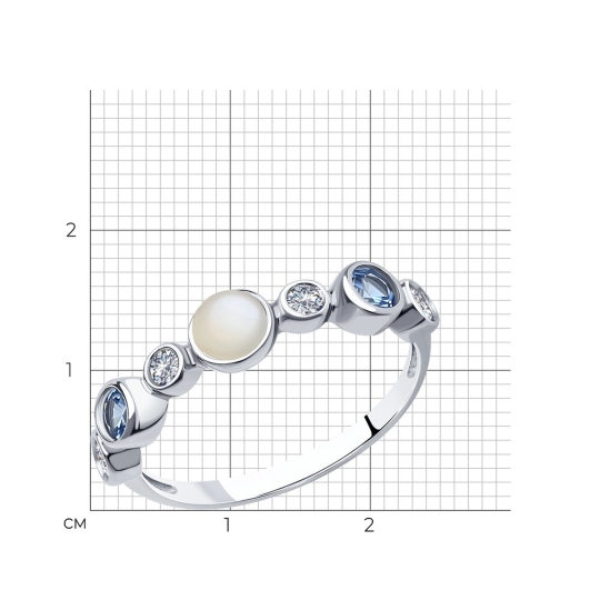 Кольцо из серебра с чернением и молитвой