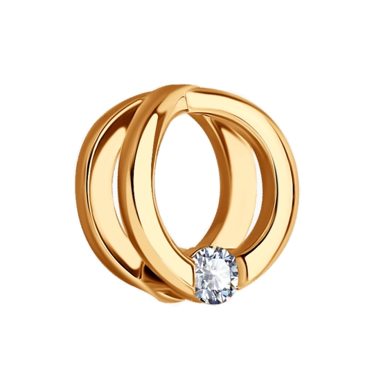 Подвеска из золота с фианитом