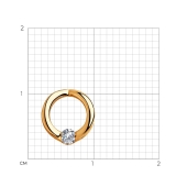 Подвеска из золота с бриллиантом 