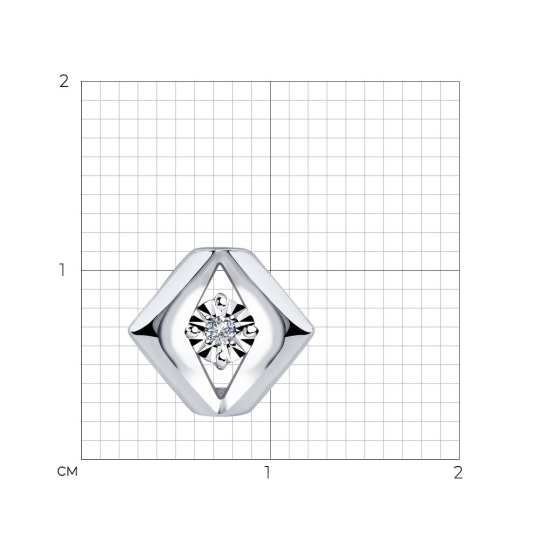 Подвеска-буква из золота "М"