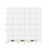 Браслет из золота с топазами London