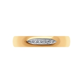 Обручальное кольцо из золота с бриллиантами
