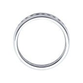 Обручальное кольцо из серебра с фианитами