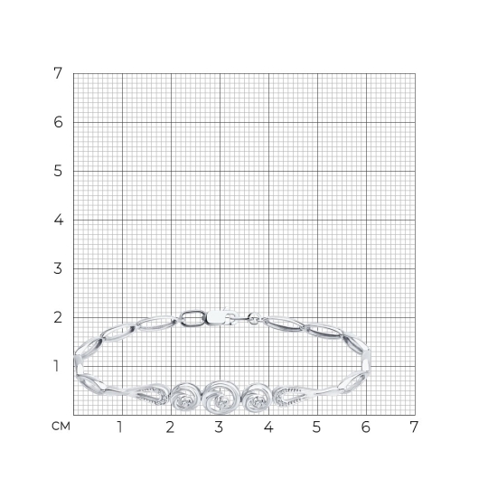 Браслет из белого золота с бриллиантами
