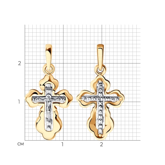 Подвеска из золота с фианитом